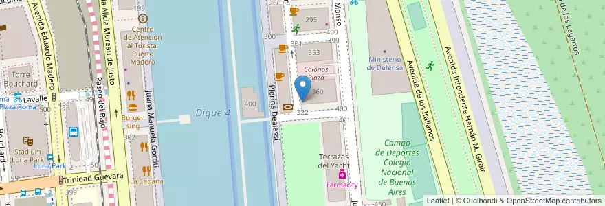 Mapa de ubicacion de Eles, Puerto Madero en آرژانتین, Ciudad Autónoma De Buenos Aires, Comuna 1, Buenos Aires.