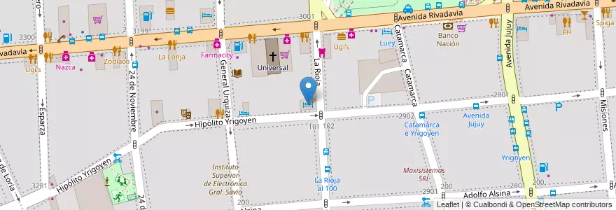 Mapa de ubicacion de Eleven Palace Hotel, Balvanera en Argentinië, Ciudad Autónoma De Buenos Aires, Comuna 3, Buenos Aires.