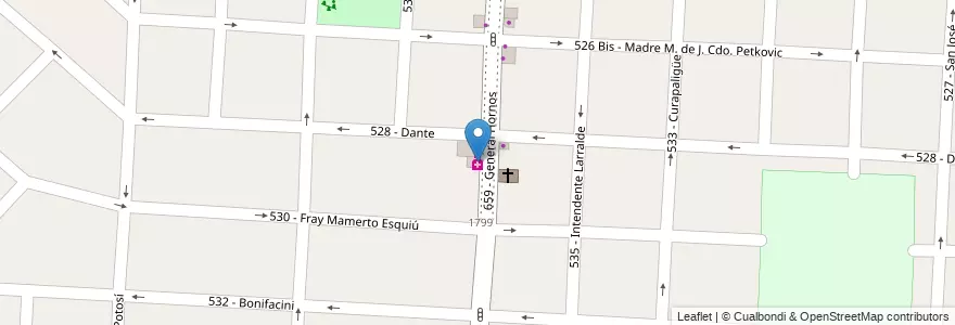 Mapa de ubicacion de Elidan en Argentinië, Buenos Aires, Partido De Tres De Febrero, Caseros.