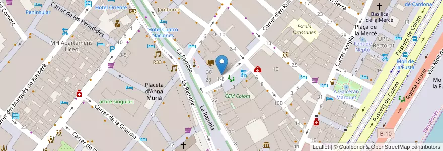 Mapa de ubicacion de ELISAVA en Sepanyol, Catalunya, Barcelona, Barcelonès, Barcelona.