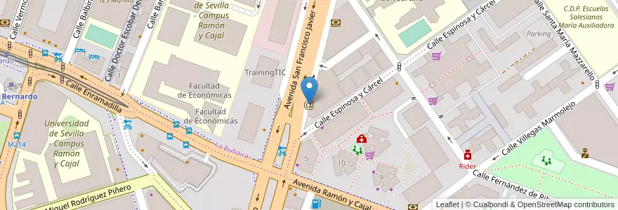 Mapa de ubicacion de Elite Gaming Center Sevilla en Espanha, Andaluzia, Sevilla, Sevilla.