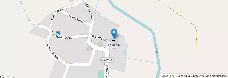 Mapa de ubicacion de Eliza en スペイン, ナバーラ州, ナバーラ州, Arakil.