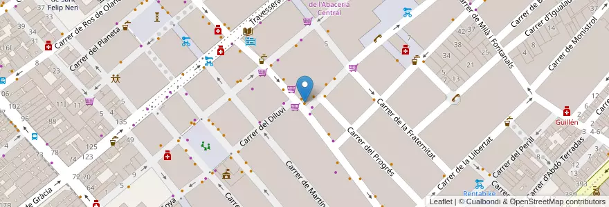 Mapa de ubicacion de Elsa Bar en Espagne, Catalogne, Barcelone, Barcelonais, Barcelone.