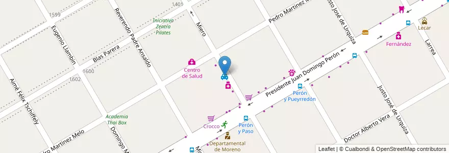 Mapa de ubicacion de Elvis en アルゼンチン, ブエノスアイレス州, Partido De Moreno, Moreno.