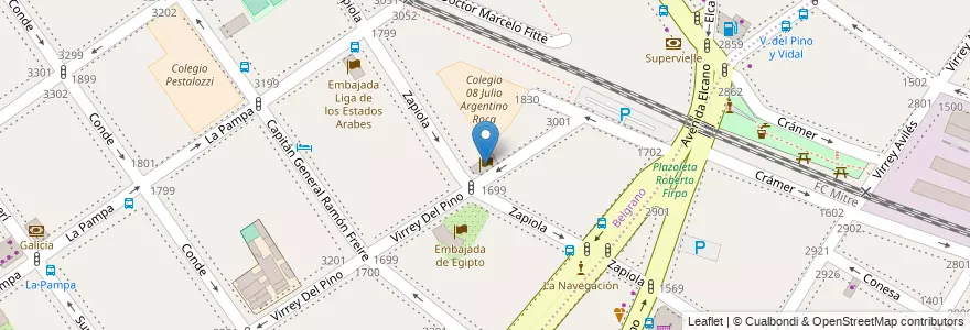 Mapa de ubicacion de Embajada de Filipinas, Belgrano en Argentina, Ciudad Autónoma De Buenos Aires, Buenos Aires.