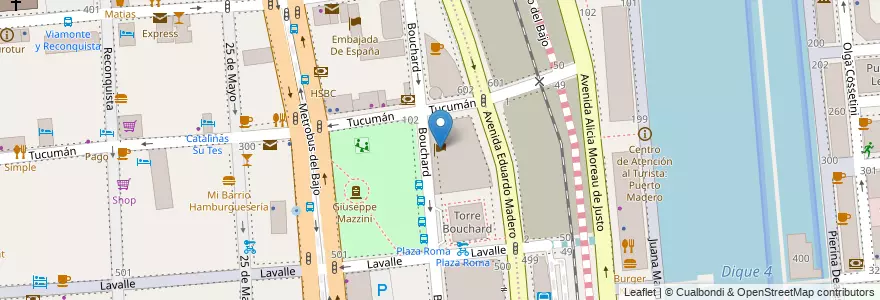Mapa de ubicacion de Embajada de Japón, San Nicolas en Argentinië, Ciudad Autónoma De Buenos Aires, Comuna 1, Buenos Aires.