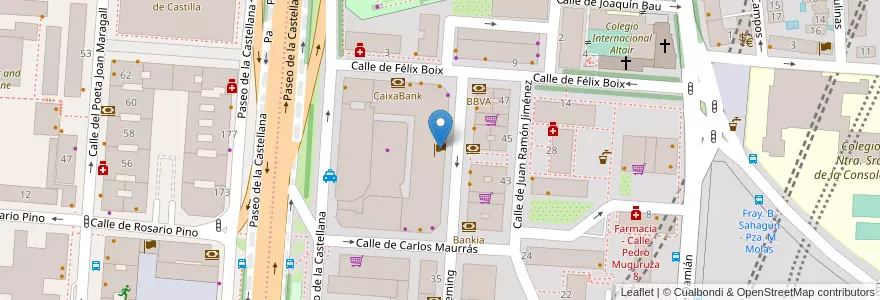 Mapa de ubicacion de Embajada de la República Democrática del Congo en إسبانيا, منطقة مدريد, منطقة مدريد, Área Metropolitana De Madrid Y Corredor Del Henares, مدريد.