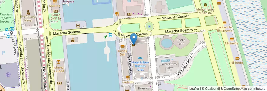 Mapa de ubicacion de Embajada de Suecia, Puerto Madero en Аргентина, Буэнос-Айрес, Comuna 1, Буэнос-Айрес.