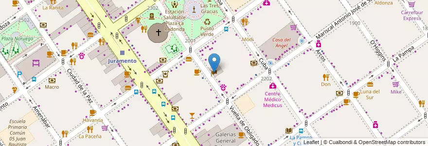 Mapa de ubicacion de Embajada Real de Tailandia, Belgrano en آرژانتین, Ciudad Autónoma De Buenos Aires, Buenos Aires, Comuna 13.