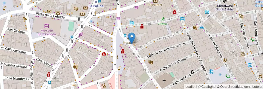 Mapa de ubicacion de EMBAJADORES, CALLE, DE,3 en إسبانيا, منطقة مدريد, منطقة مدريد, Área Metropolitana De Madrid Y Corredor Del Henares, مدريد.