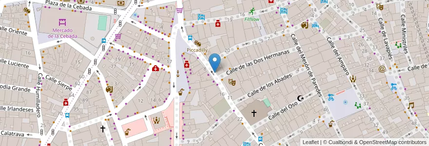 Mapa de ubicacion de EMBAJADORES, CALLE, DE,7 en Испания, Мадрид, Мадрид, Área Metropolitana De Madrid Y Corredor Del Henares, Мадрид.