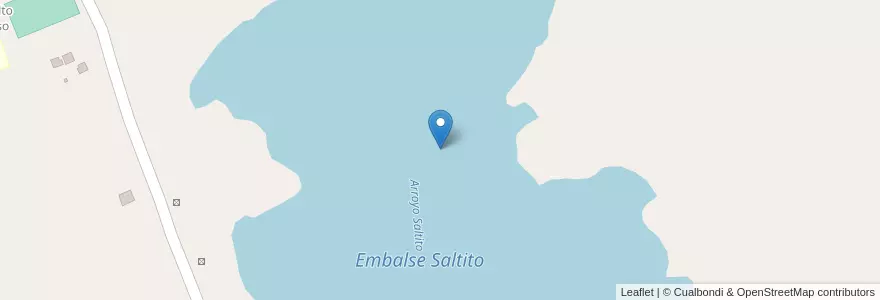 Mapa de ubicacion de Embalse Saltito en الأرجنتين, Misiones, Departamento Cainguás, Municipio De Dos De Mayo.