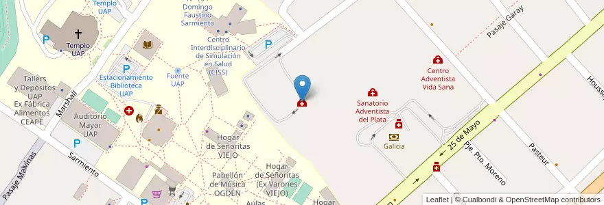 Mapa de ubicacion de Emergencias SAP en Argentinien, Provinz Entre Ríos, Departamento Diamante, Libertador San Martín, Distrito Palmar.