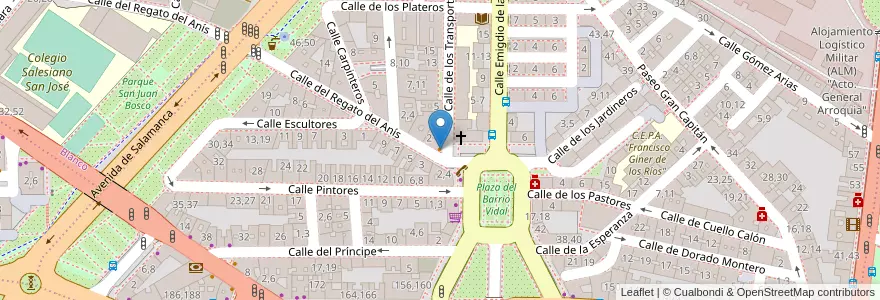 Mapa de ubicacion de Emilio en Spanien, Kastilien Und León, Salamanca, Campo De Salamanca, Salamanca.