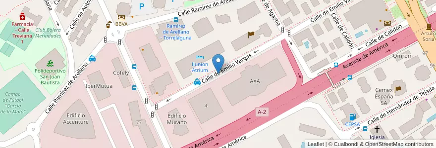 Mapa de ubicacion de EMILIO VARGAS, CALLE, DE,3 en España, Comunidad De Madrid, Comunidad De Madrid, Área Metropolitana De Madrid Y Corredor Del Henares, Madrid.