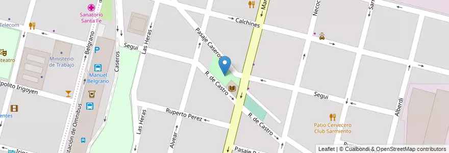 Mapa de ubicacion de Emilio Zola en アルゼンチン, サンタフェ州, Departamento La Capital, Santa Fe Capital, Santa Fe.