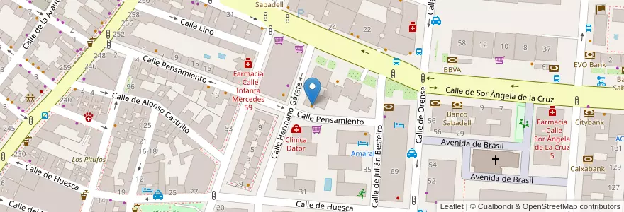 Mapa de ubicacion de Empanadas Argentinas en スペイン, マドリード州, Comunidad De Madrid, Área Metropolitana De Madrid Y Corredor Del Henares, Madrid.