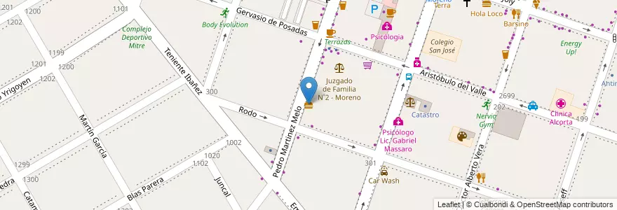 Mapa de ubicacion de Empanadas de 10 en 아르헨티나, 부에노스아이레스주, Partido De Moreno, Moreno.
