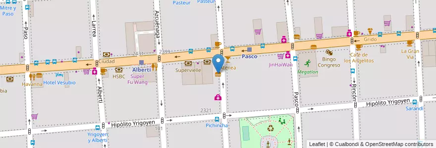 Mapa de ubicacion de Empanadas La Tranquera, Balvanera en Argentina, Ciudad Autónoma De Buenos Aires, Comuna 3, Buenos Aires.