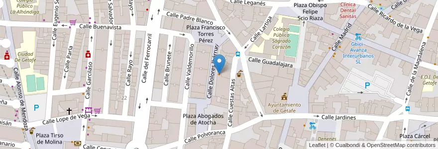 Mapa de ubicacion de En Boca Restaurante en 스페인, Comunidad De Madrid, Comunidad De Madrid, Área Metropolitana De Madrid Y Corredor Del Henares, Getafe.