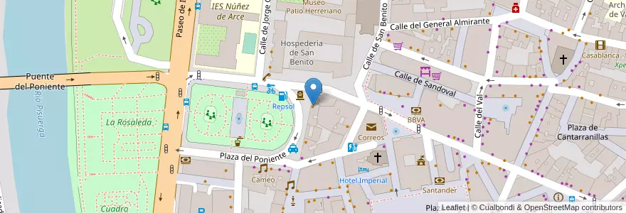 Mapa de ubicacion de Enboga en Spagna, Castilla Y León, Valladolid, Valladolid.