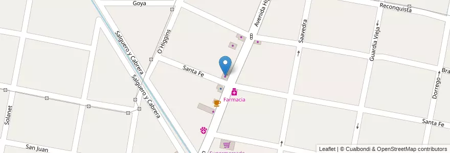 Mapa de ubicacion de Encendido Olivera en Argentina, Buenos Aires, Partido De Merlo, Merlo.