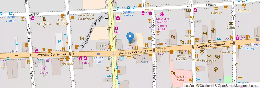 Mapa de ubicacion de Encuentro Sudeste, San Nicolas en アルゼンチン, Ciudad Autónoma De Buenos Aires, ブエノスアイレス.