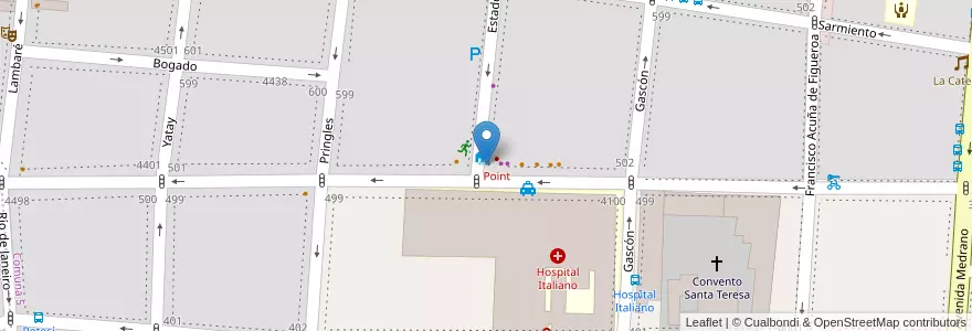 Mapa de ubicacion de Encuentros, Almagro en Arjantin, Ciudad Autónoma De Buenos Aires, Comuna 5, Buenos Aires.