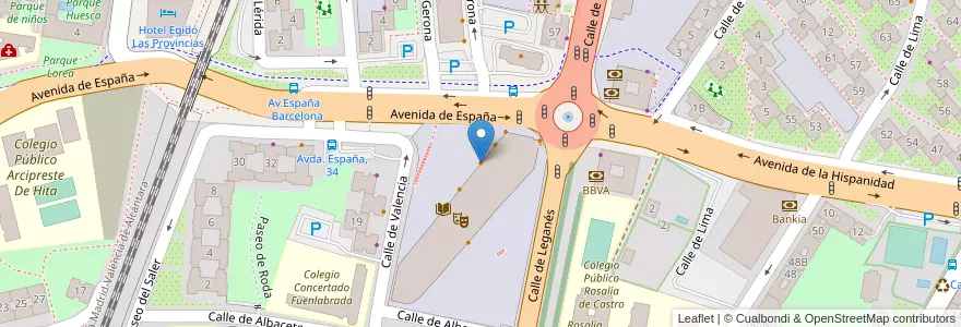 Mapa de ubicacion de Enebro Tapas Bar en Spanien, Autonome Gemeinschaft Madrid, Autonome Gemeinschaft Madrid, Área Metropolitana De Madrid Y Corredor Del Henares, Fuenlabrada.
