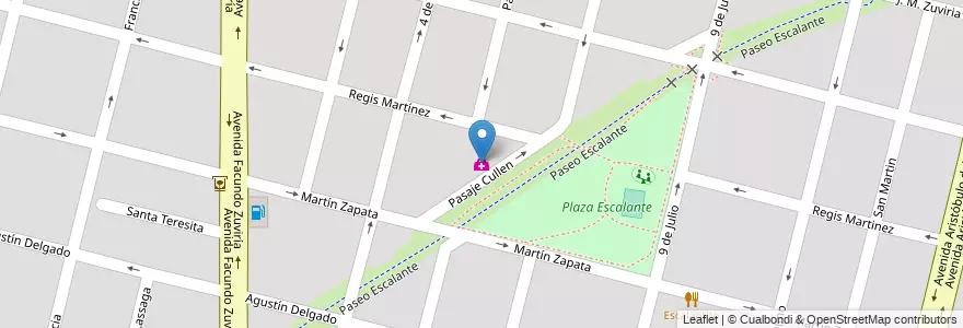 Mapa de ubicacion de Enefro en 阿根廷, Santa Fe, Departamento La Capital, Santa Fe Capital, Santa Fe.