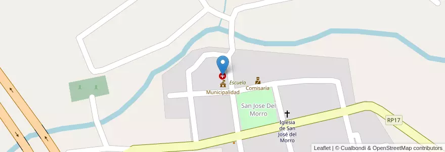 Mapa de ubicacion de Enfermeria en Arjantin, San Luis, General Pedernera, Comisión Municipal De San José Del Morro.