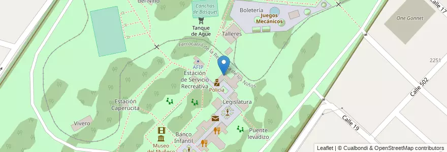 Mapa de ubicacion de Enfermería, Gonnet en 阿根廷, 布宜诺斯艾利斯省, Partido De La Plata, Manuel B. Gonnet.