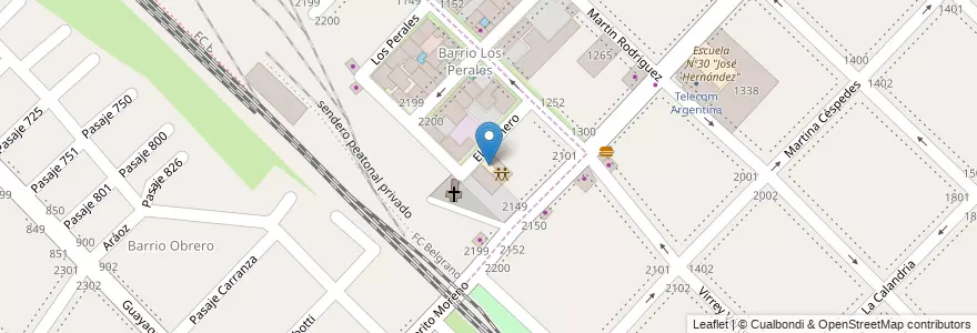 Mapa de ubicacion de Enfermeria en Arjantin, Buenos Aires, Partido De San Isidro, Villa Adelina.