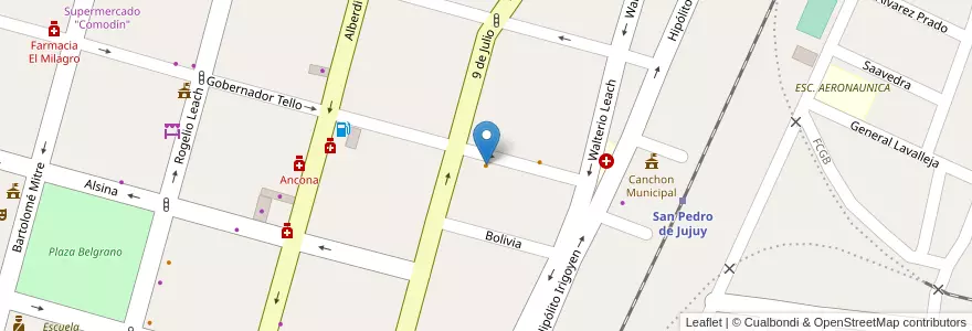 Mapa de ubicacion de Enigma en Argentine, Jujuy, Departamento San Pedro, Municipio De San Pedro De Jujuy.