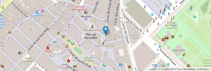 Mapa de ubicacion de Enjoy Vegan en スペイン, カタルーニャ州, Barcelona, バルサルネス, Barcelona.