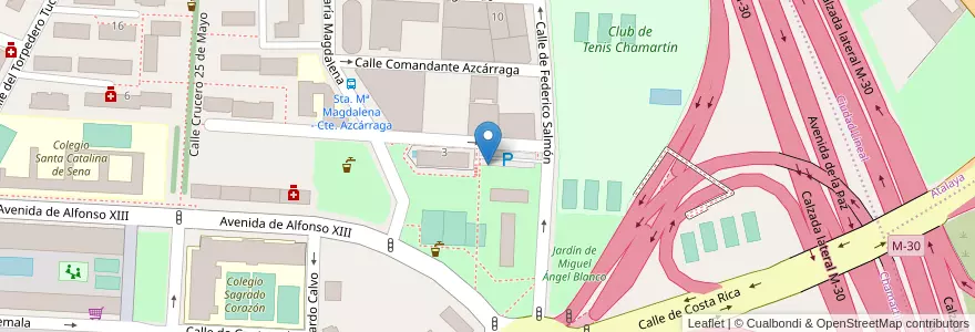 Mapa de ubicacion de ENRIQUE JARDIEL PONCELA, CALLE, DE,1 en إسبانيا, منطقة مدريد, منطقة مدريد, Área Metropolitana De Madrid Y Corredor Del Henares, مدريد.