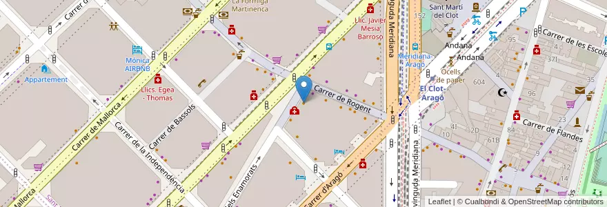 Mapa de ubicacion de Enrique Tomás en 스페인, Catalunya, Barcelona, Barcelonès, 바르셀로나.