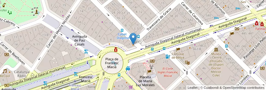Mapa de ubicacion de Enrique Tomas en 스페인, Catalunya, Barcelona, Barcelonès, 바르셀로나.