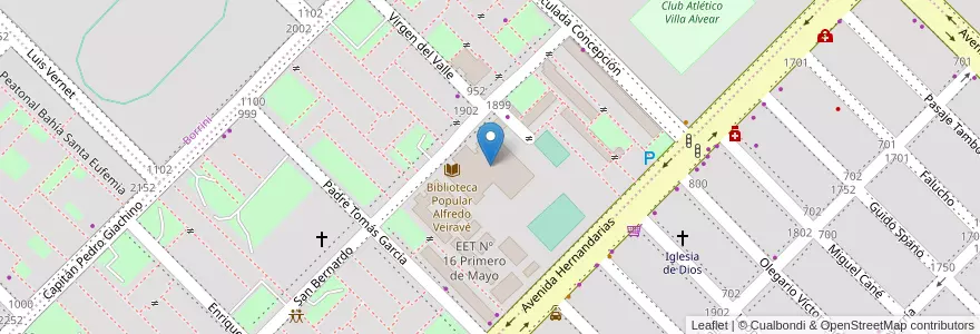 Mapa de ubicacion de ENS N° 37 Reverendo Padre Guillermo Furlong en Argentina, Chaco, Departamento San Fernando, Resistencia, Resistencia.