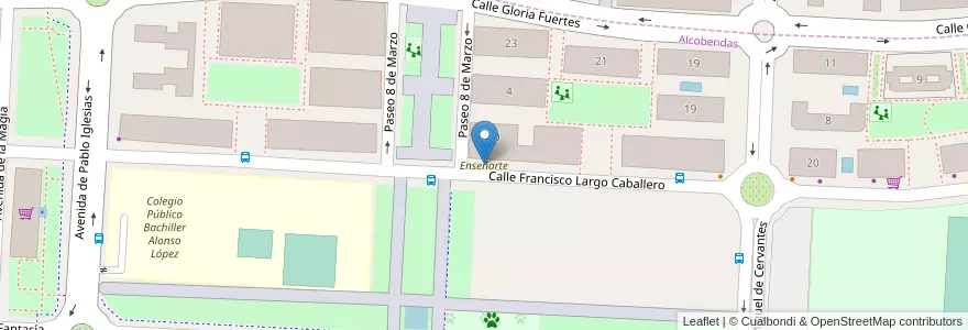 Mapa de ubicacion de Enseñarte en 西班牙, Comunidad De Madrid, Comunidad De Madrid, Área Metropolitana De Madrid Y Corredor Del Henares, Alcobendas.