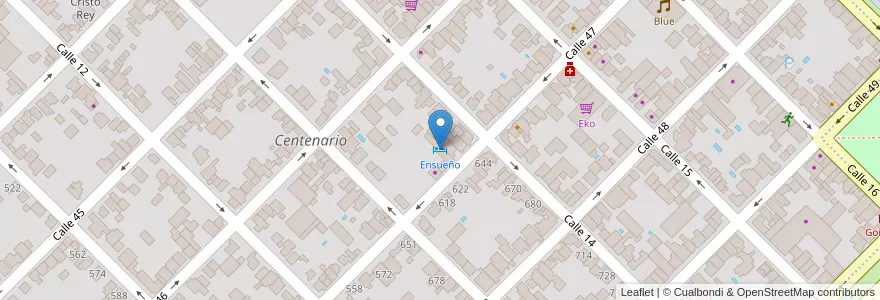 Mapa de ubicacion de Ensueño en الأرجنتين, بوينس آيرس, Partido De Colón, Colón.
