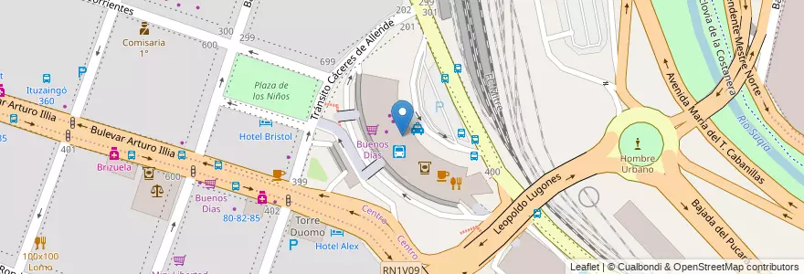 Mapa de ubicacion de Ente Regulador de los Servicios Públicos en Аргентина, Кордова, Departamento Capital, Pedanía Capital, Córdoba, Municipio De Córdoba.