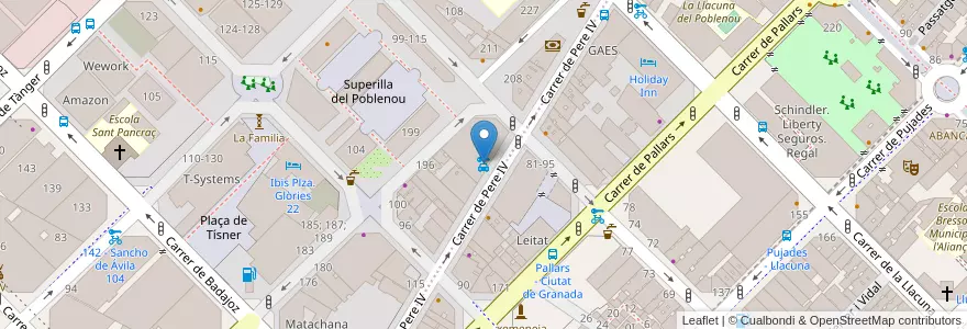 Mapa de ubicacion de Enterprise en Испания, Каталония, Барселона, Барселонес, Барселона.