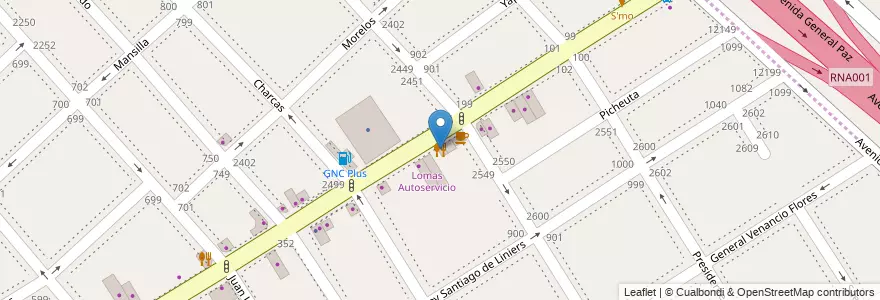 Mapa de ubicacion de Enterra La Vaca en Argentinië, Buenos Aires, Partido De La Matanza, Lomas Del Mirador.
