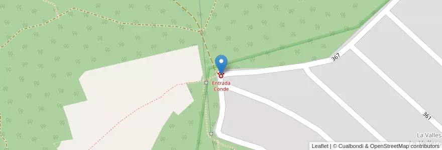 Mapa de ubicacion de Entrada Conde en スペイン, バレンシア州, València / Valencia, L'Horta Oest, Paterna.