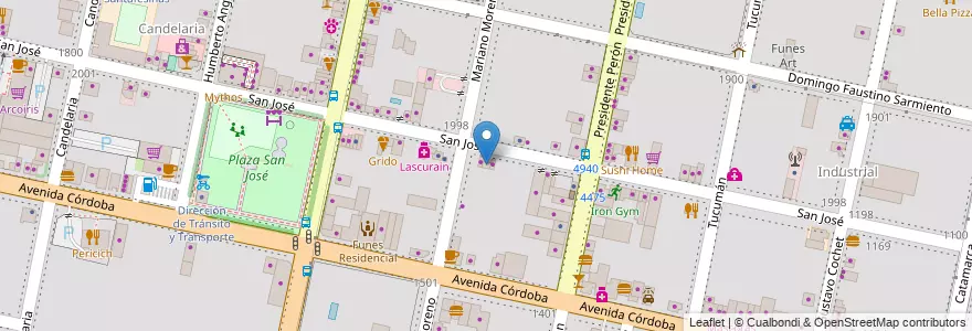 Mapa de ubicacion de Entre Migas & Algo Más en Arjantin, Santa Fe, Departamento Rosario, Municipio De Funes, Funes.
