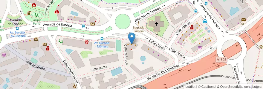 Mapa de ubicacion de Enzo en 西班牙, Comunidad De Madrid, Comunidad De Madrid, Área Metropolitana De Madrid Y Corredor Del Henares, Pozuelo De Alarcón.