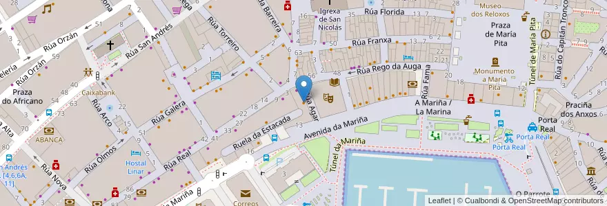 Mapa de ubicacion de Enzo‘s en Spanje, Galicië, A Coruña, A Coruña, A Coruña.