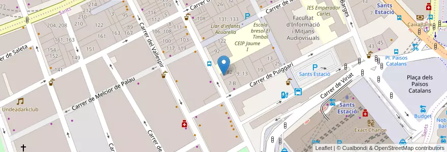 Mapa de ubicacion de EOI Barcelona Sants en Испания, Каталония, Барселона, Барселонес, Барселона.