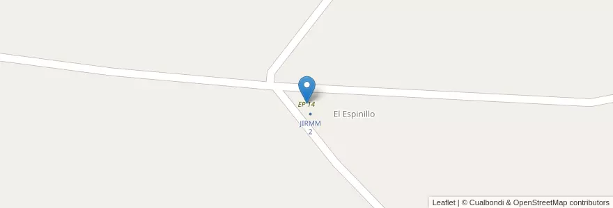 Mapa de ubicacion de EP 14 en 아르헨티나, 부에노스아이레스주, Partido De San Pedro.
